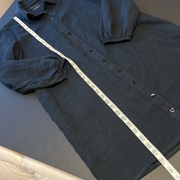 Lilly Pulitzer Bethanne Knee Length Dress, buttondown, black, pockets, size 2 - Picture 7 of 16